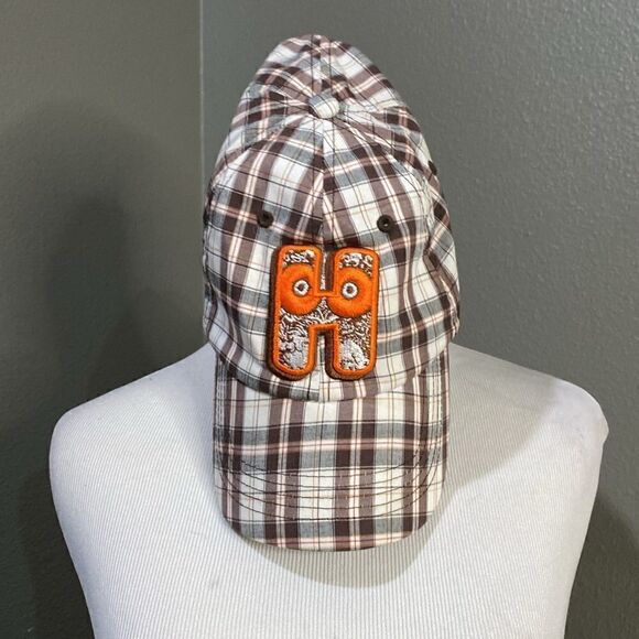 Hooters Plaid Baseball Hat Top of The World 100% cotton Embroidered Rare HTF - Picture 4 of 14